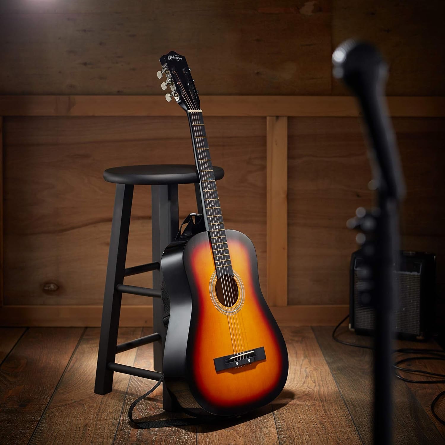 38-Inch Beginner Acoustic Guitar Package (Sunburst), Basic Starter Kit W/Gig Bag, Strings, Strap, Tuner, Pitch Pipe, Picks