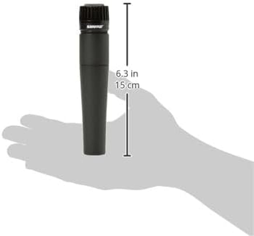 SM57 Pro XLR Dynamic Microphone - Professional Studio & Live Performance Cardioid Mic for Instruments, Recording for Drums, Percussion, & Instrument Amplifier Miking (SM57-LC)