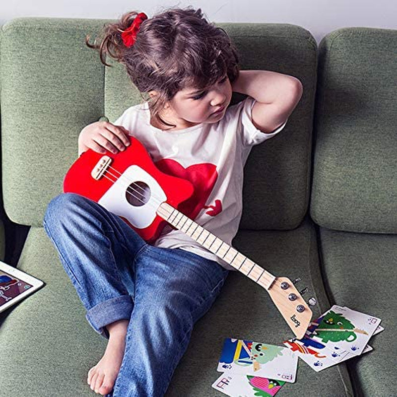 Mini Acoustic Kids Guitar for Beginners 3-Strings Ages 3+ Learning App and Lessons Included