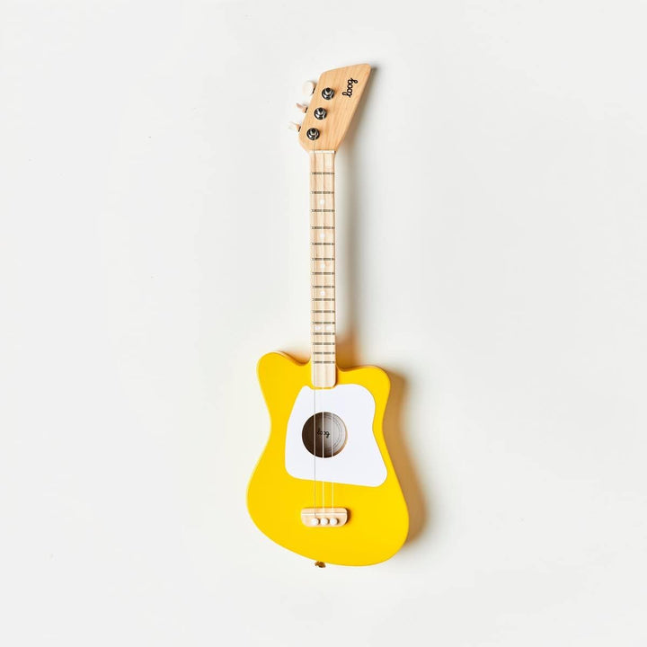 Mini Acoustic Kids Guitar for Beginners 3-Strings Ages 3+ Learning App and Lessons Included